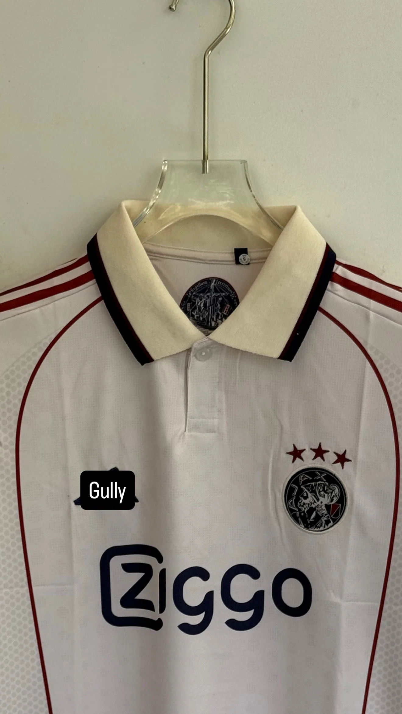 AJAX NO NAME 25/26 AWAY POLO EMBROIDERY - Image 3